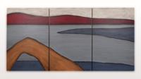 Massive Toby Kahn Landscape Painting, Triptych - Sold for $7,500 on 02-06-2021 (Lot 495).jpg